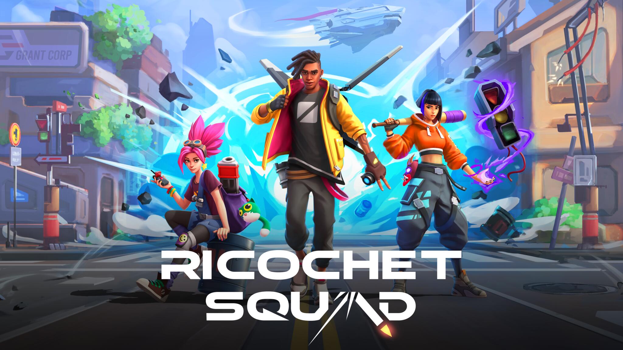 Discovery splash banner for Ricochet Squad Discord server