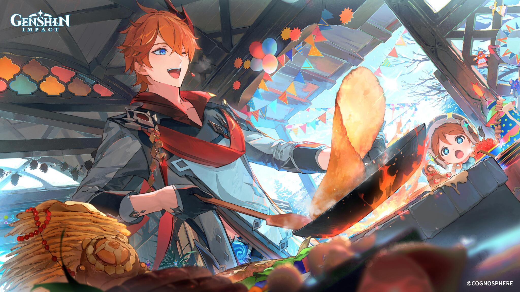 Discovery splash banner for Genshin Impact СНГ Discord server