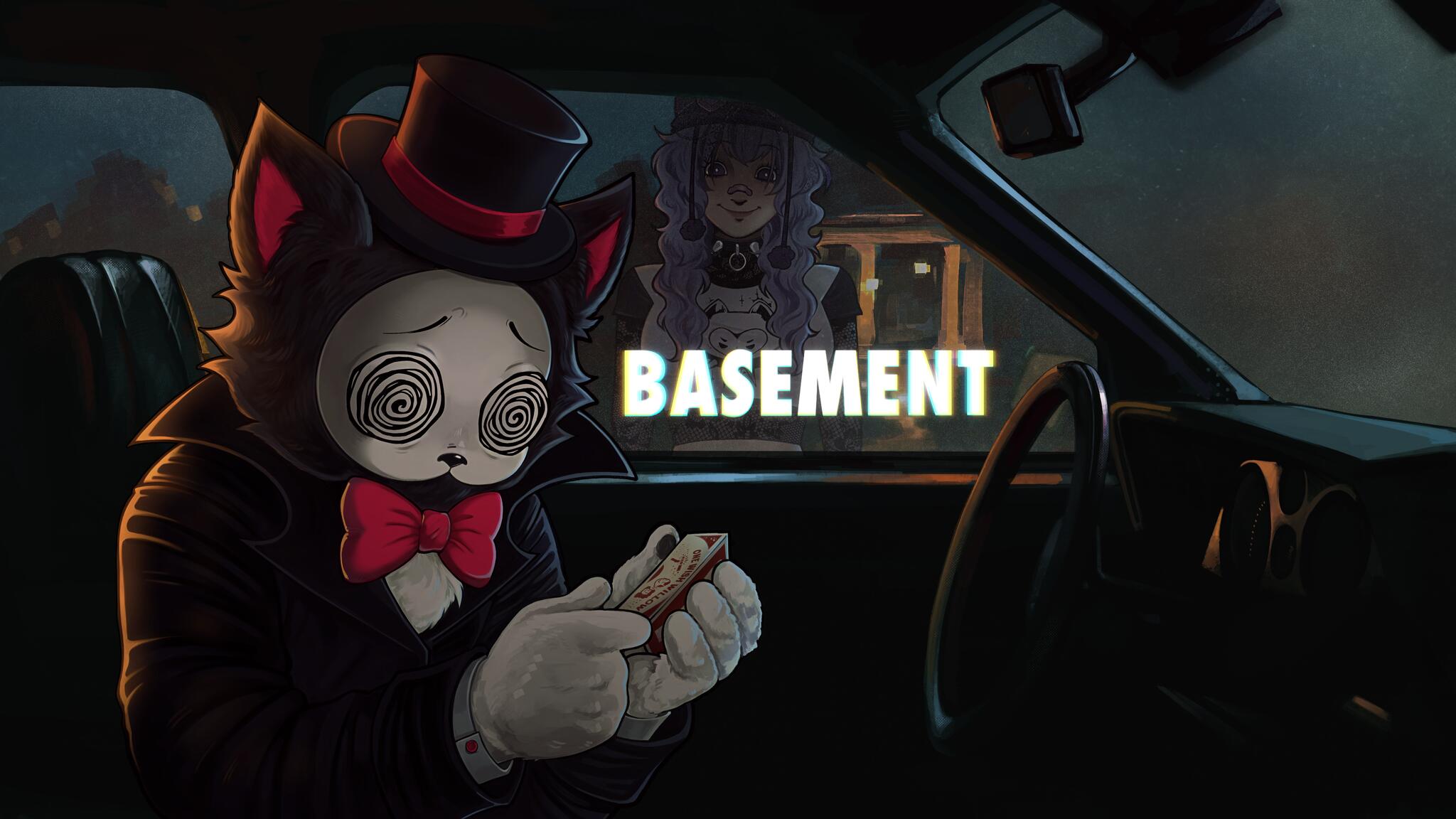 Discovery splash banner for Kitty's Basement Discord server