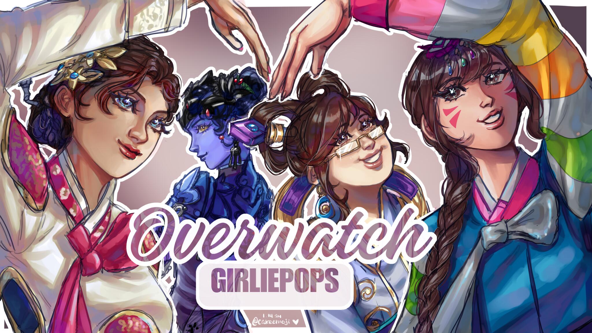 Discovery splash banner for overwatch girliepops ♡ Discord server