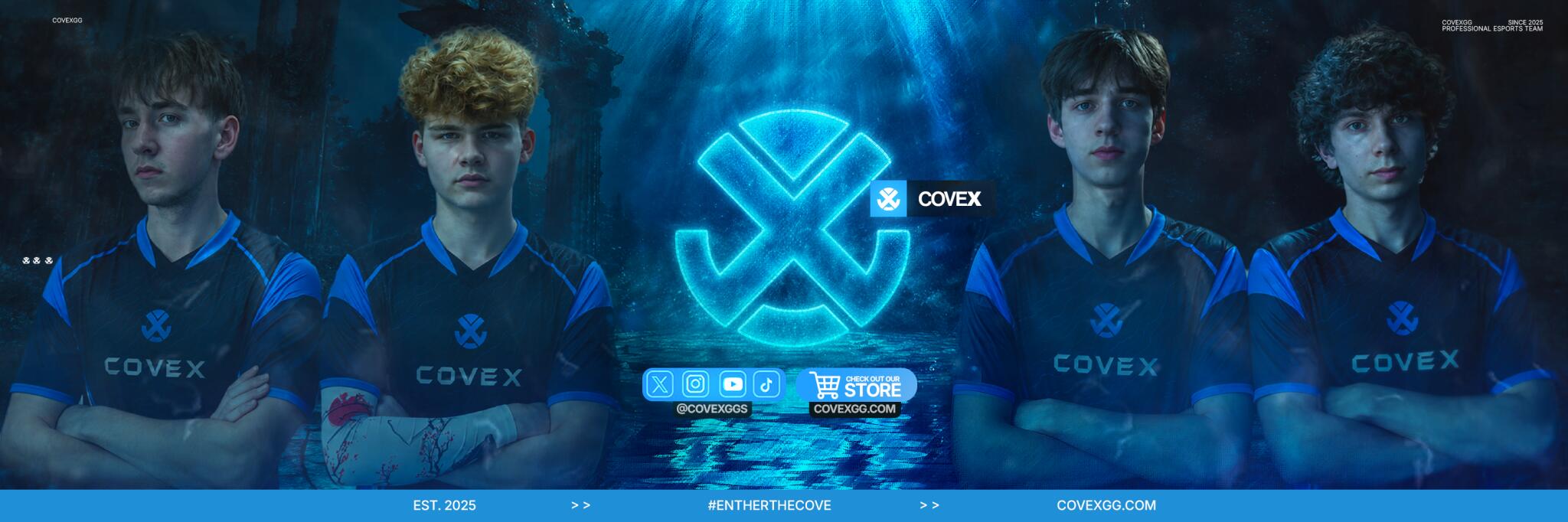 Discovery splash banner for CoveX Discord server