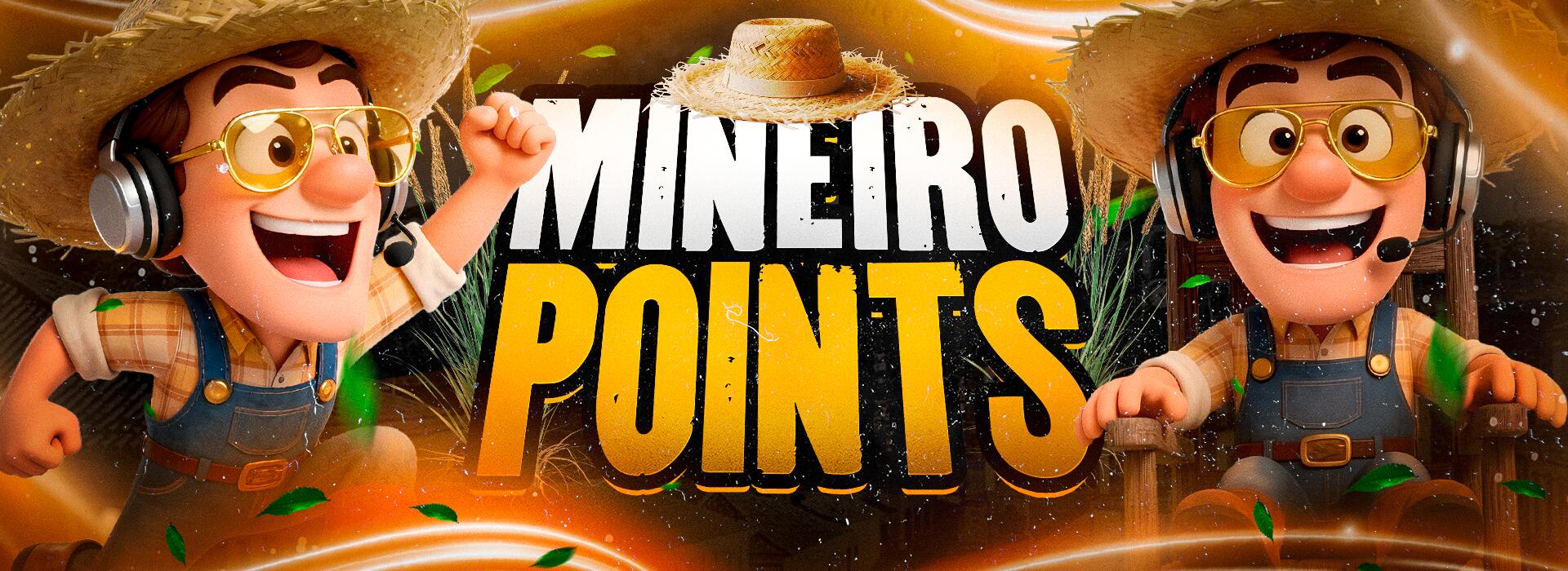Discovery splash banner for MINEIRO POINTS Discord server