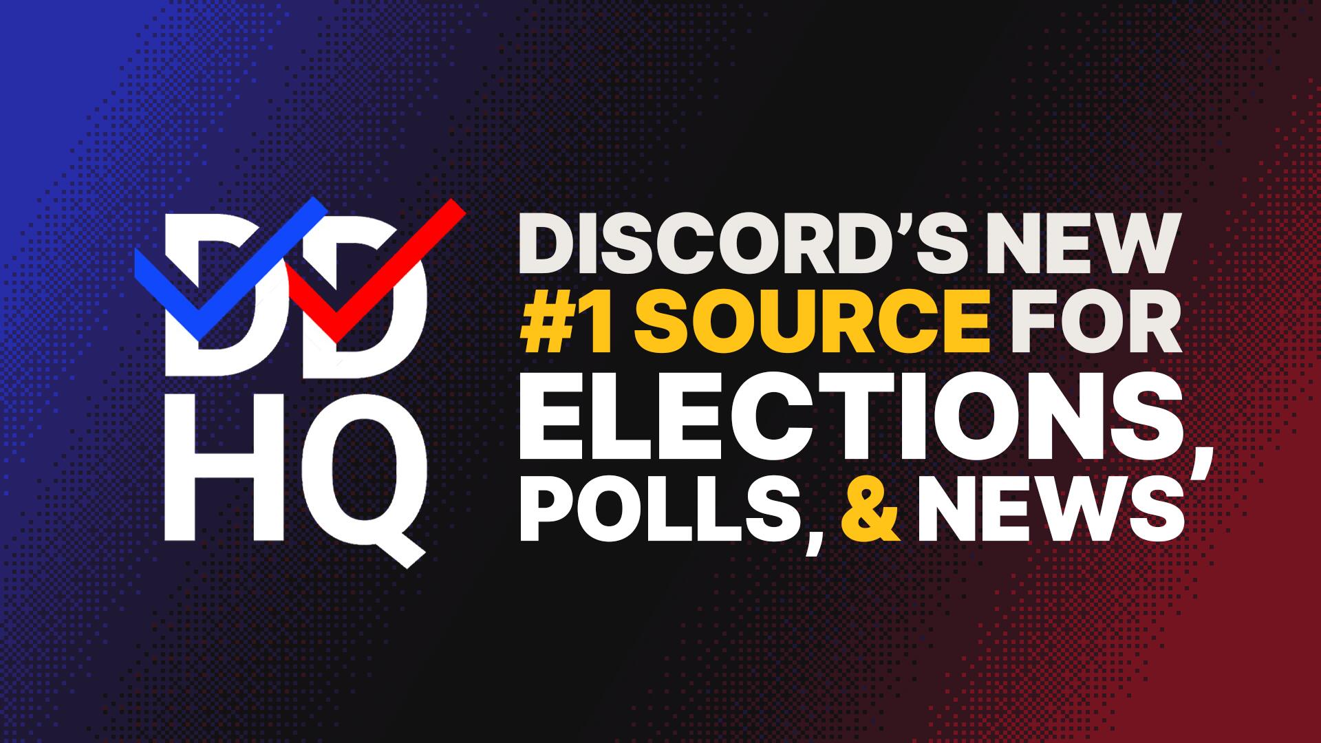 Discovery splash banner for Decision Desk HQ | Elections, Politics & News Discord server