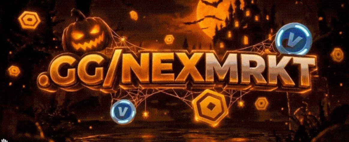Discovery splash banner for NEX Market โข | Cheap Robux, Vbucks , Valorant, And More Discord server