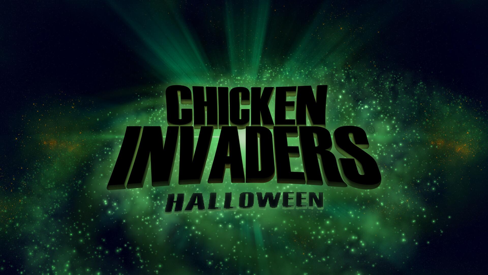 Discovery splash banner for Chicken Invaders (Halloween Edition) Discord server