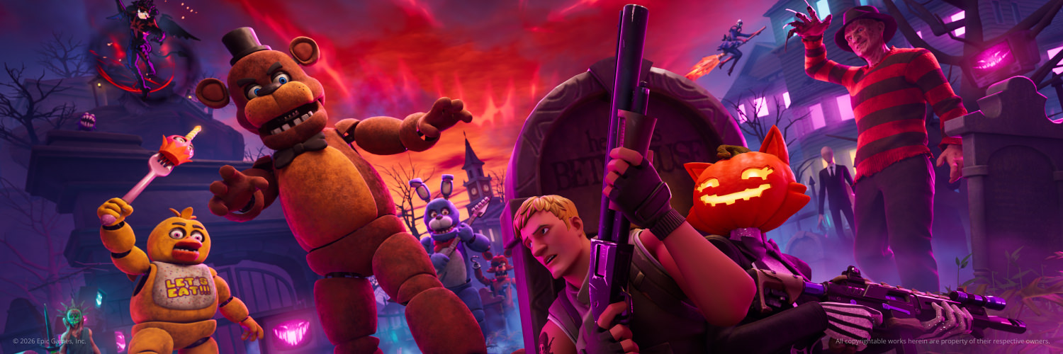 Discovery splash banner for Fortnite Hispanohablante Discord server