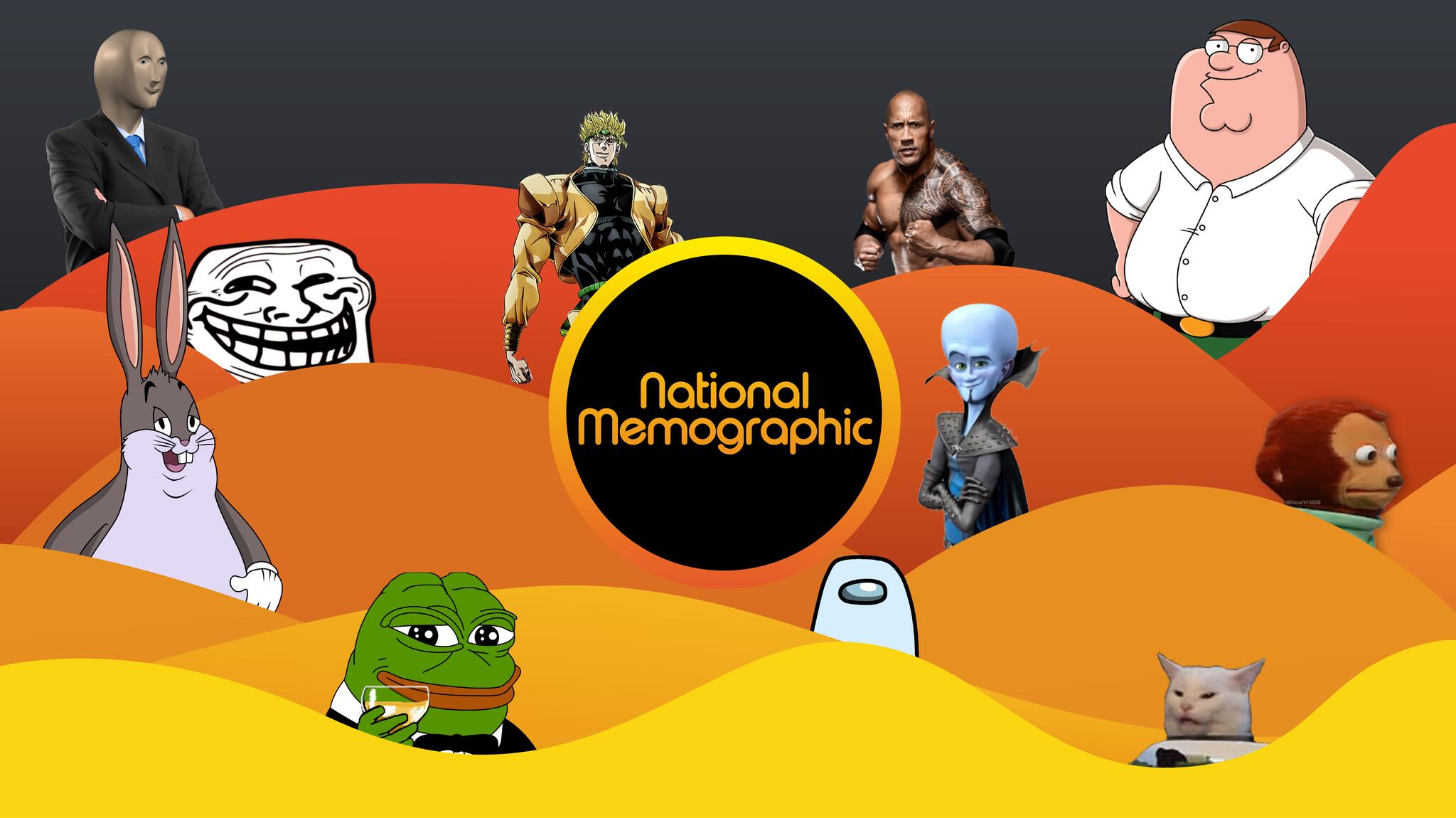 Discovery splash banner for National Memographic Discord server