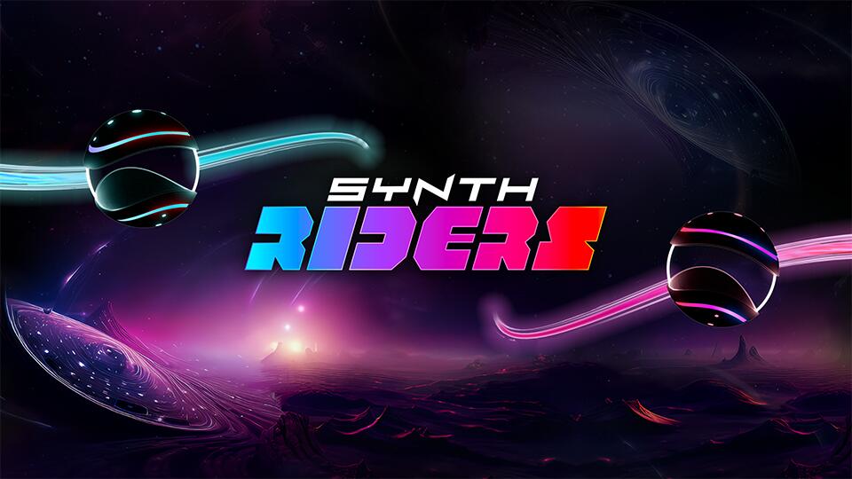 Discovery splash banner for Synth Riders Official Discord server